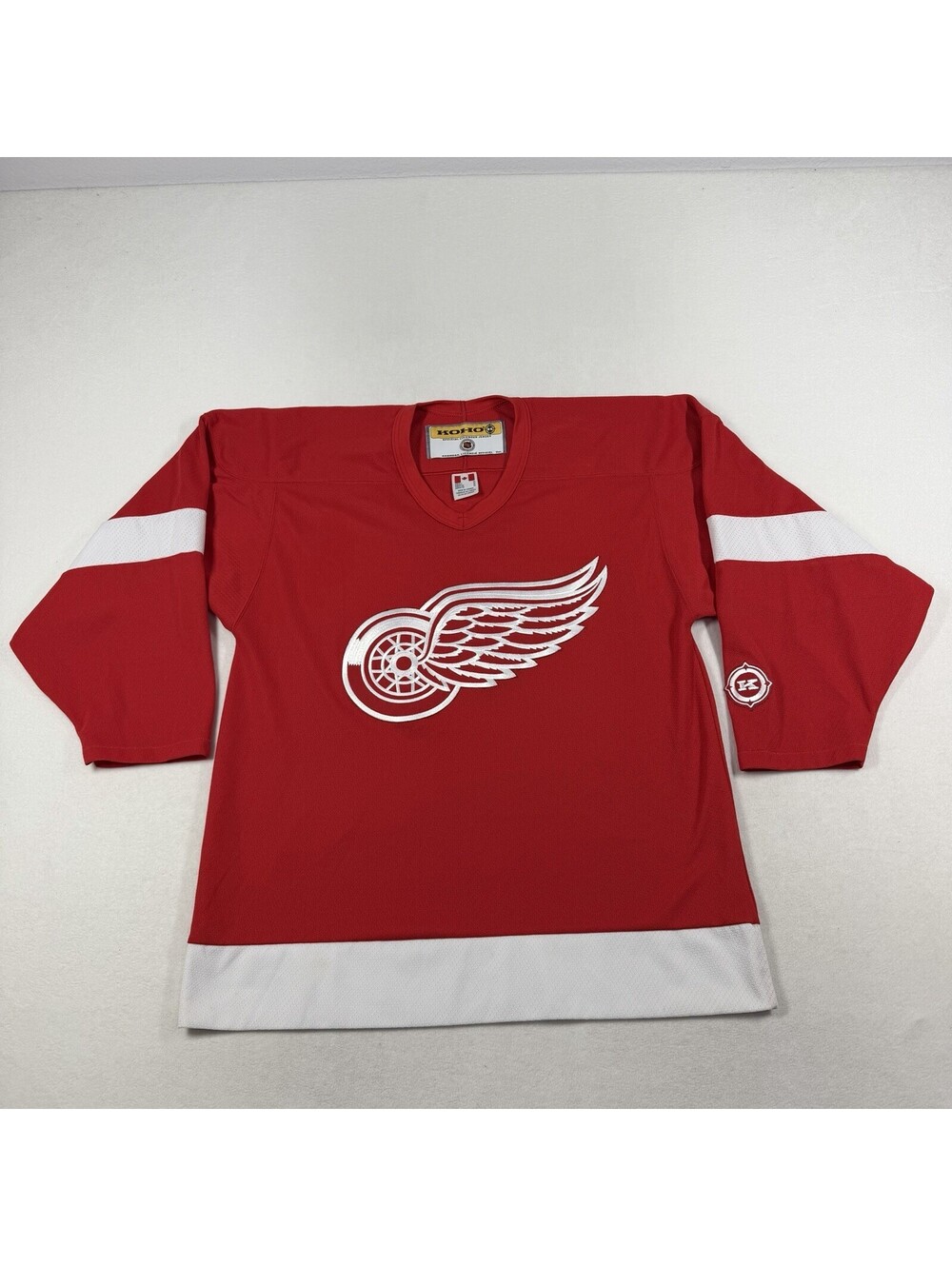 Vintage KOHO Detroit Red Wings Red Hockey Jersey Men’s Medium Made In Canada
